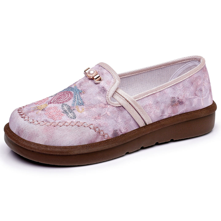 Embroidered Pearl Loafers
