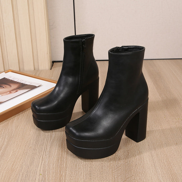 Chunky Platform Ankle Boots