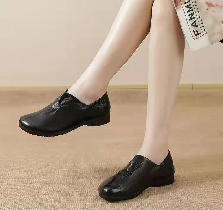 Soft Leather Comfort Slip-On Shoes for Women