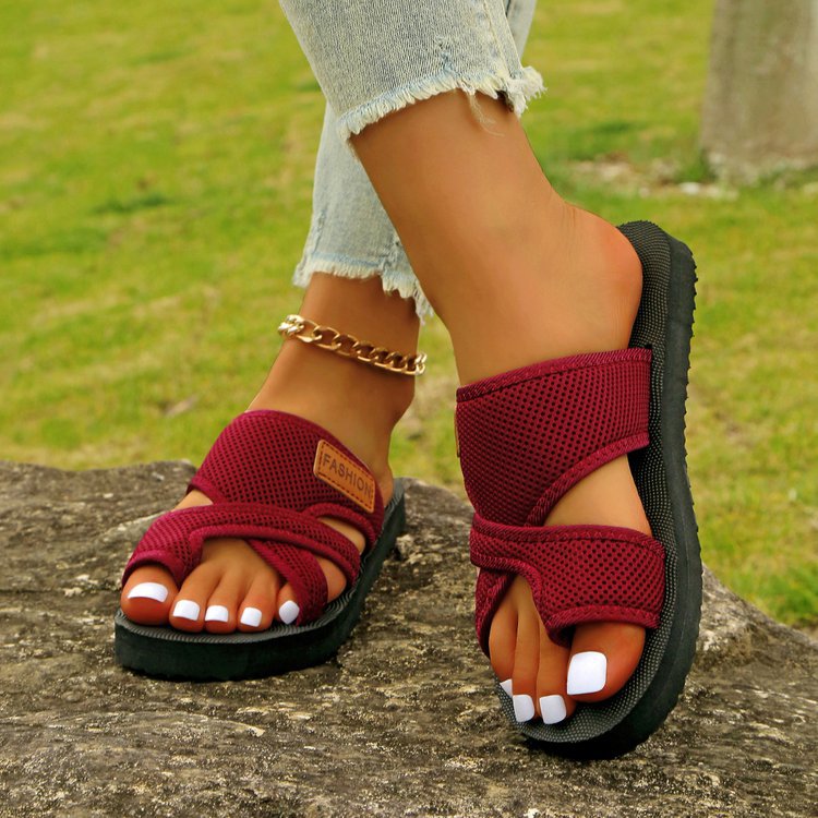 Breathable Mesh Flat Sandals