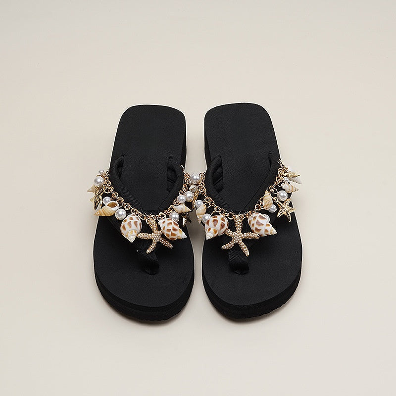 Crystal Platform Flip-Flops