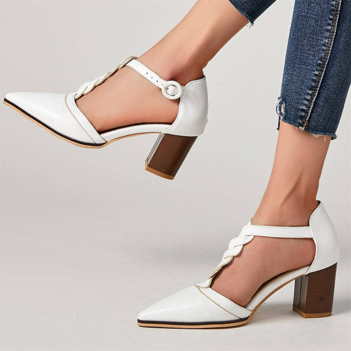 Pointed Toe Block Heels