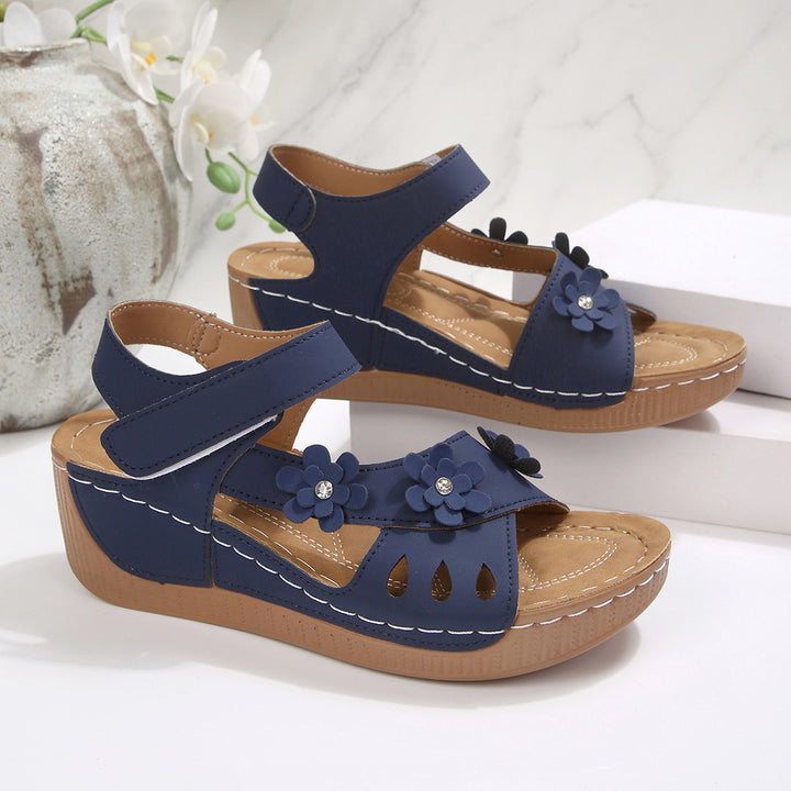 Floral Wedge Sandals