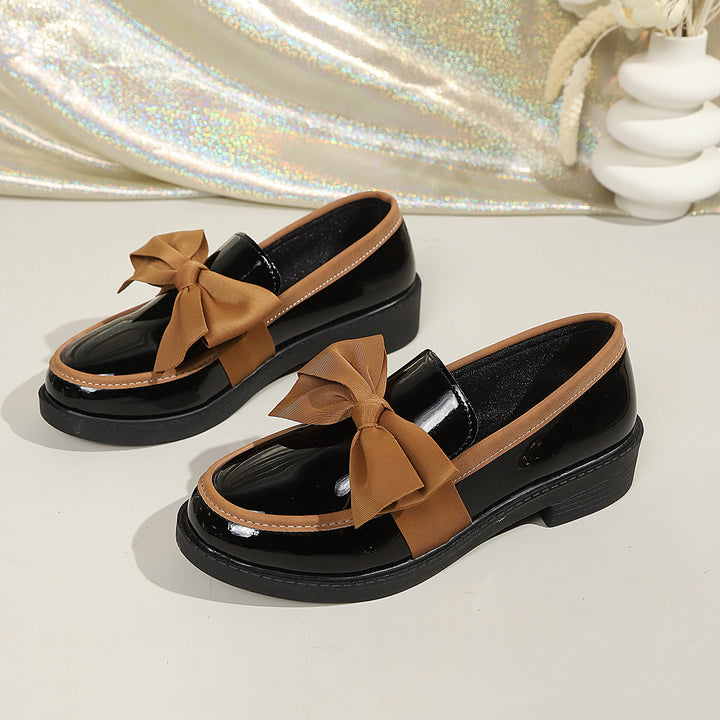 Bow Accent Platform Loafers