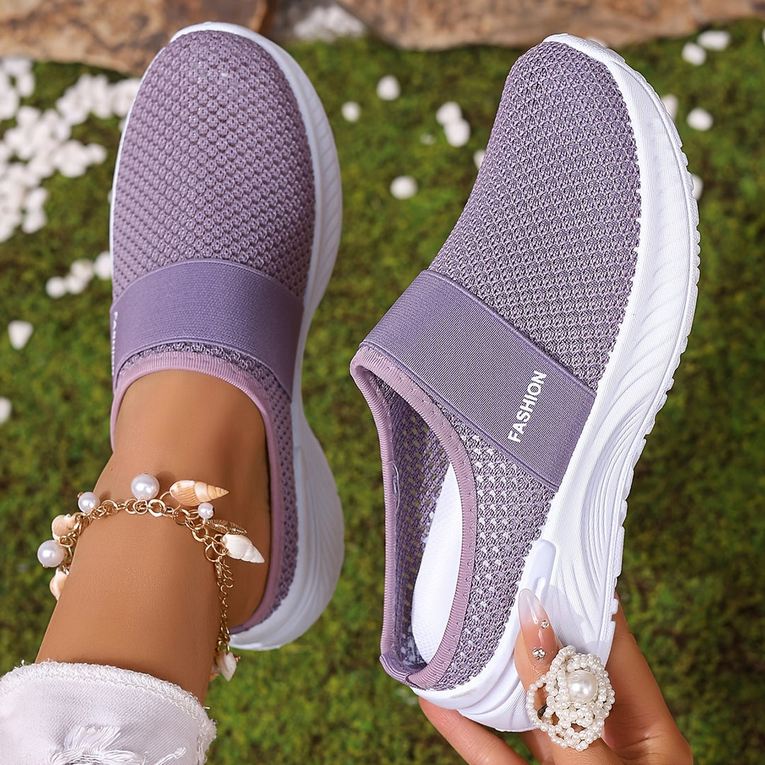 Breathable Knit Slip-On Sneakers