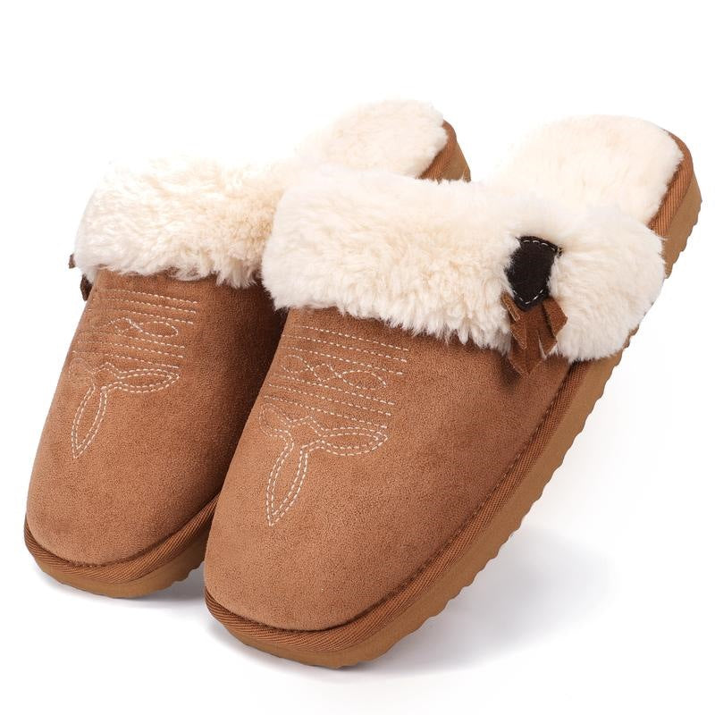 Cozy Faux Fur Lined Slip-On Slippers