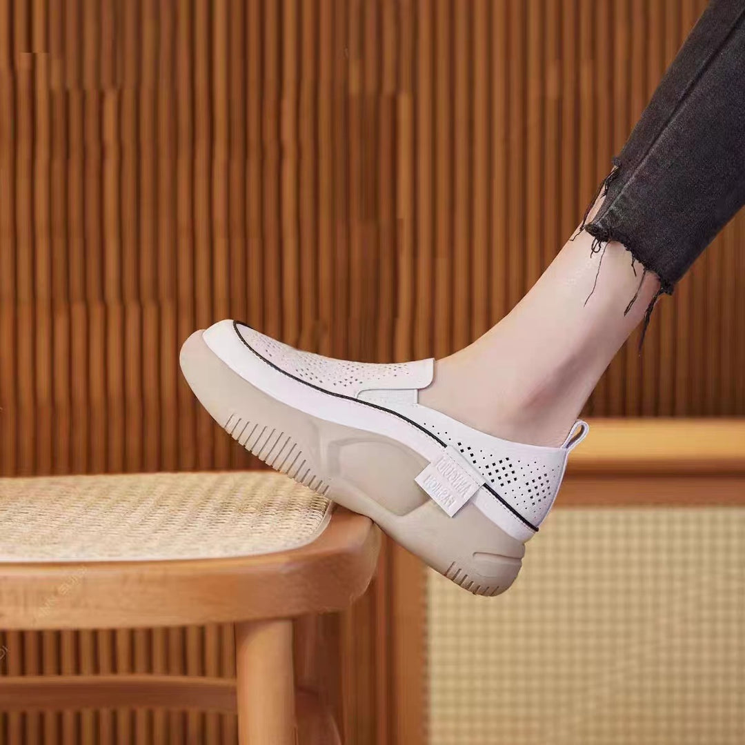 Chunky Platform Slip-On Loafers for Women