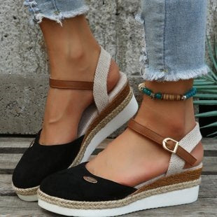 Espadrille Wedge Slingback Sandals