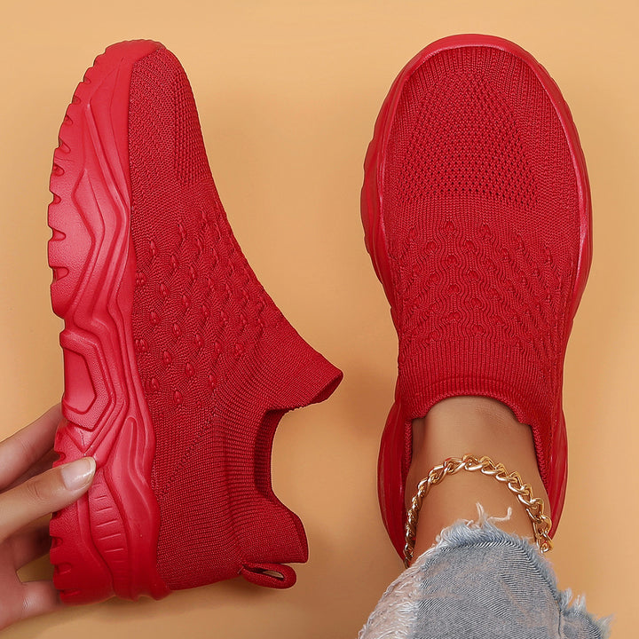 Knit Slip-On Walking Sneakers