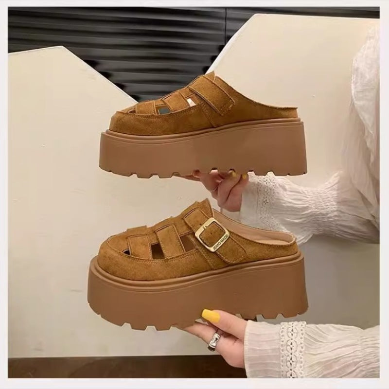 Platform Fisherman Mule Sandals