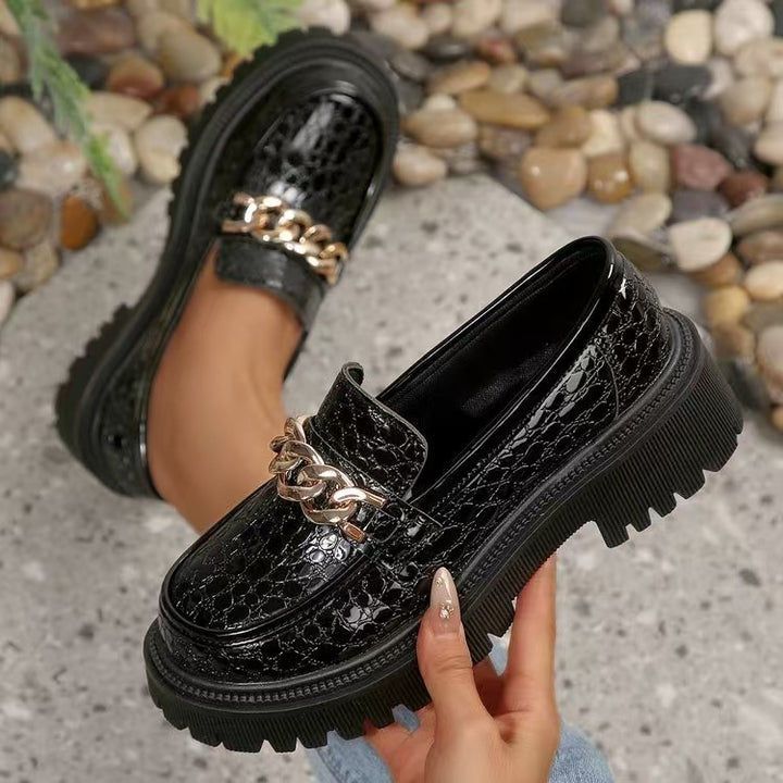 Vintage Block Heel Loafers