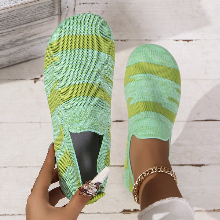 Breathable Knit Slip-On Sneakers