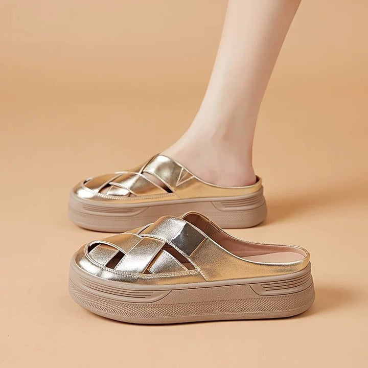 Woven Platform Fisherman Mule Sandals