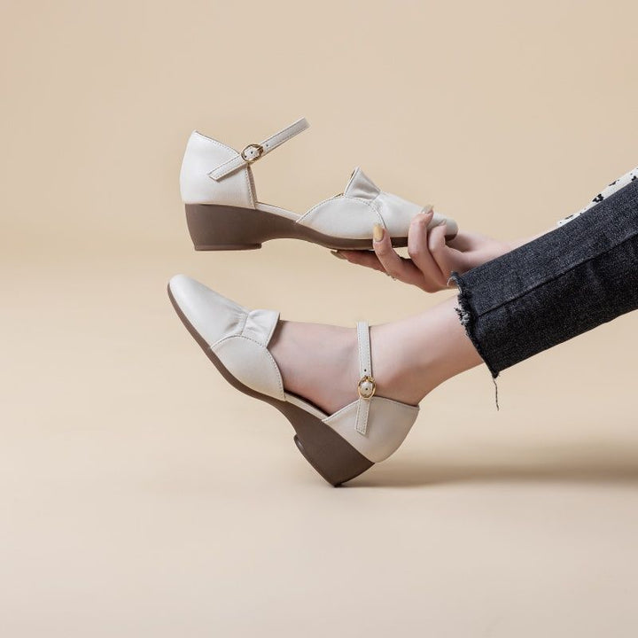 Pointed Toe Wedge Sandals