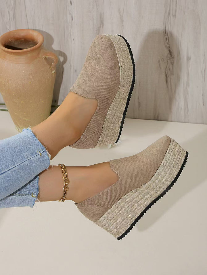 Espadrille Wedge Slip-On Shoes