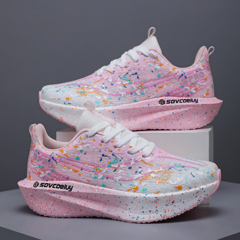 Glow-in-the-Dark Carbon Plate Running Shoes