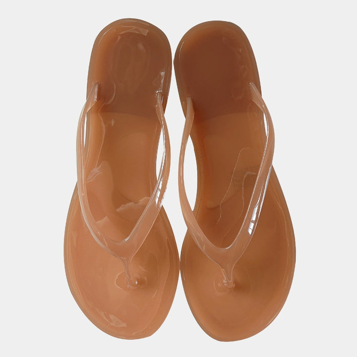 Crystal Jelly Thong Sandals