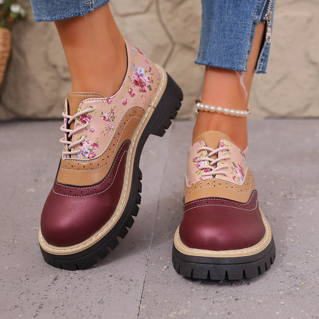 Vintage Brogue Oxford Flats