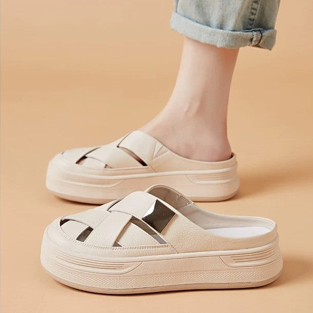 Woven Platform Fisherman Mule Sandals