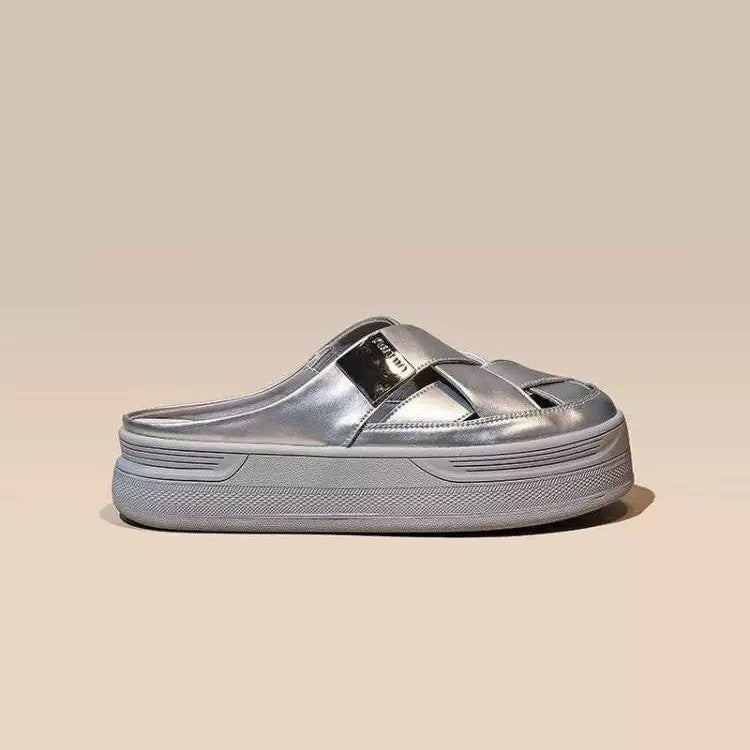 Woven Platform Fisherman Mule Sandals