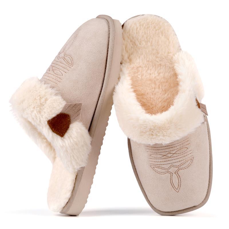 Cozy Faux Fur Lined Slip-On Slippers