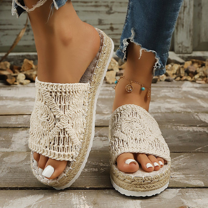 Crochet Espadrille Slides