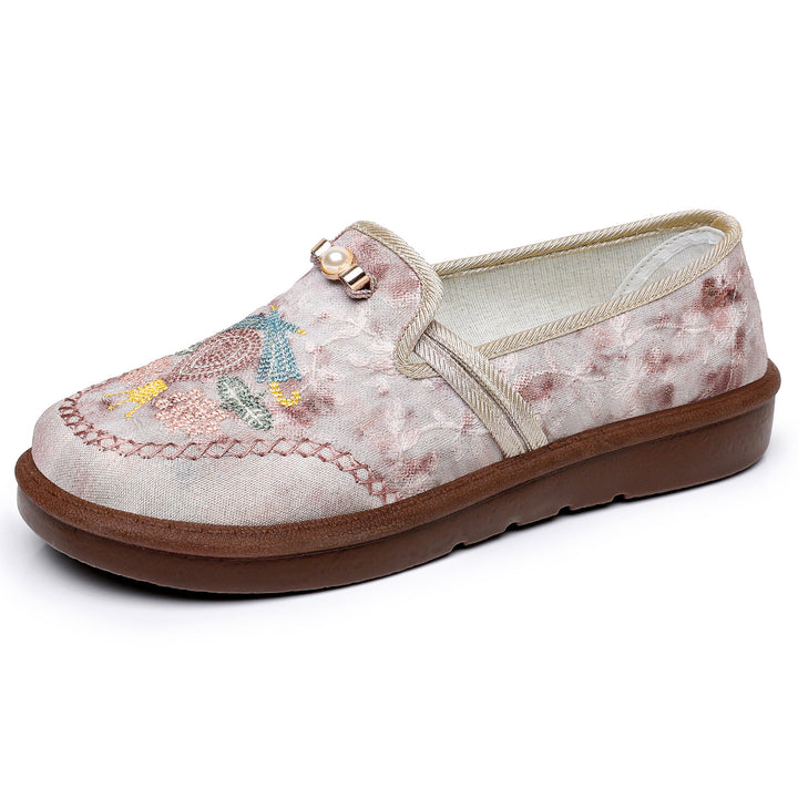 Embroidered Pearl Loafers