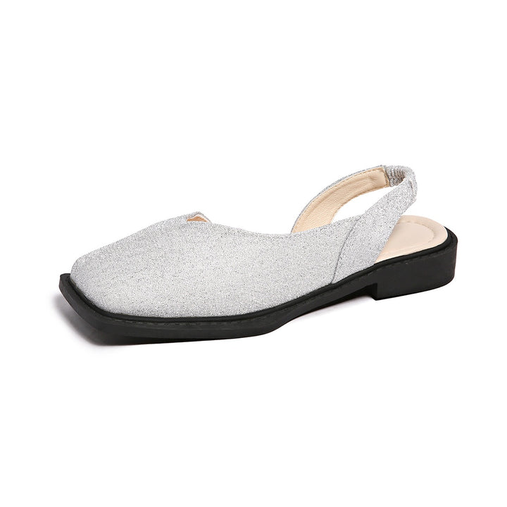 Square Toe Slingback Flats