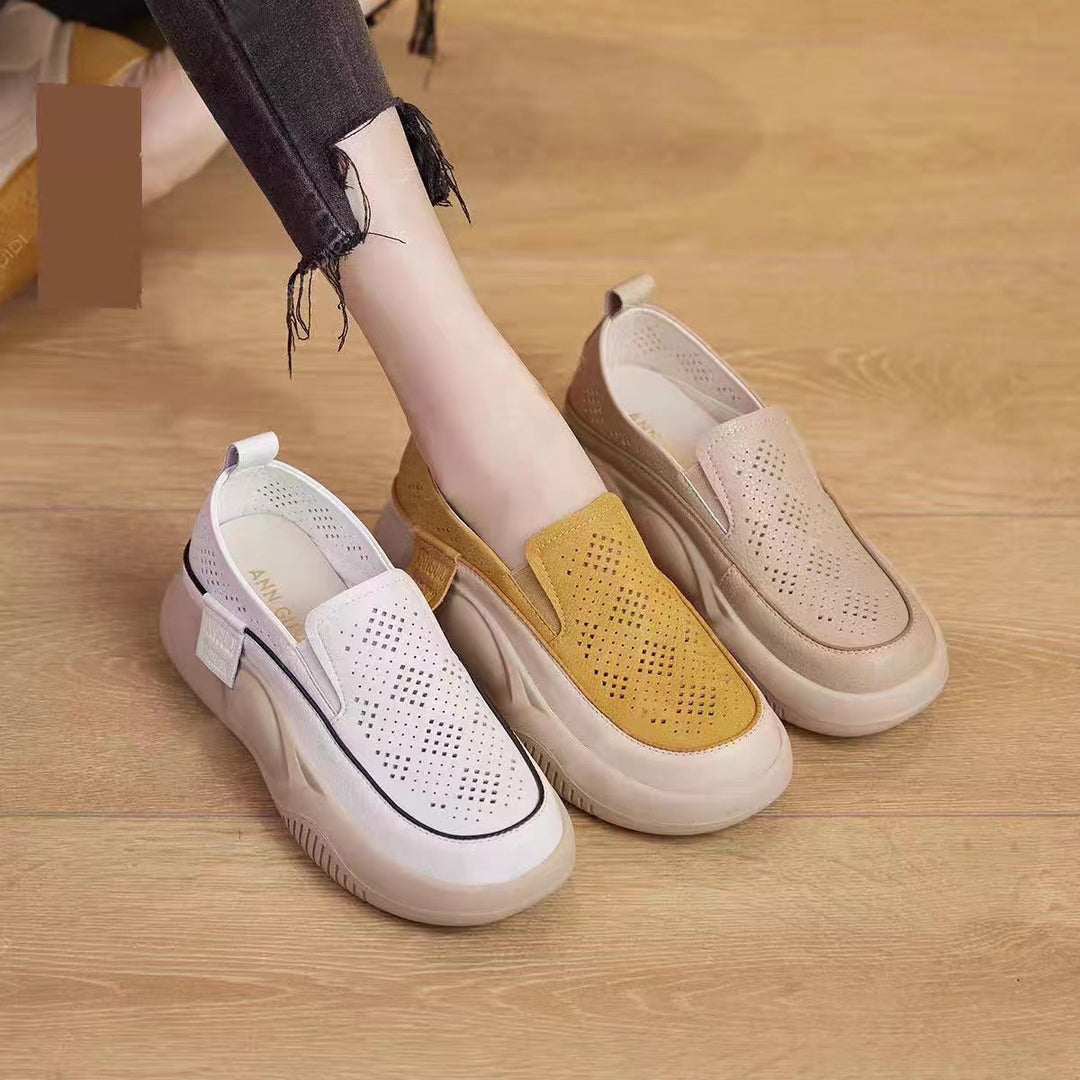 Chunky Platform Slip-On Loafers for Women