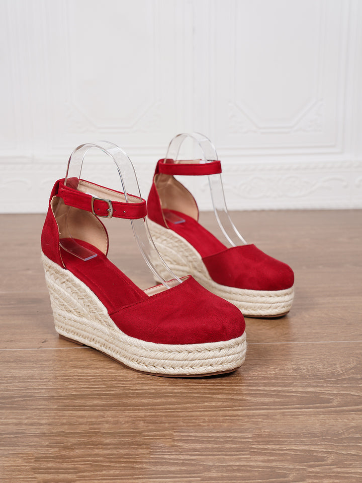 Espadrille Wedge Ankle Strap Sandals