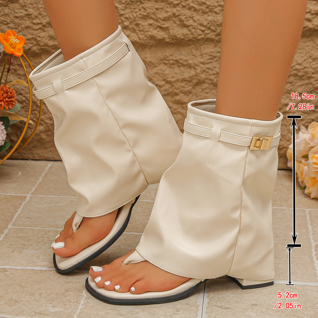 Peep Toe Ankle Cuff Wedge Sandals
