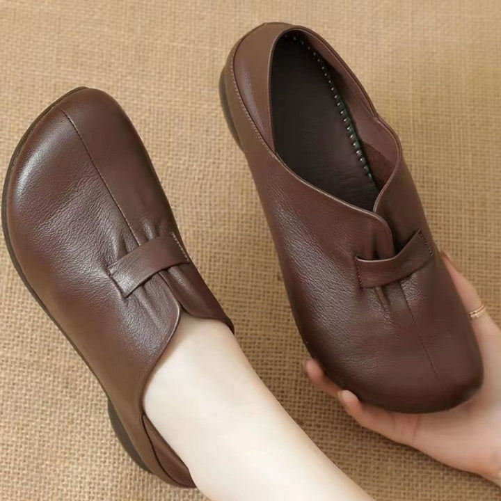 Soft Leather Comfort Slip-On Shoes for Women