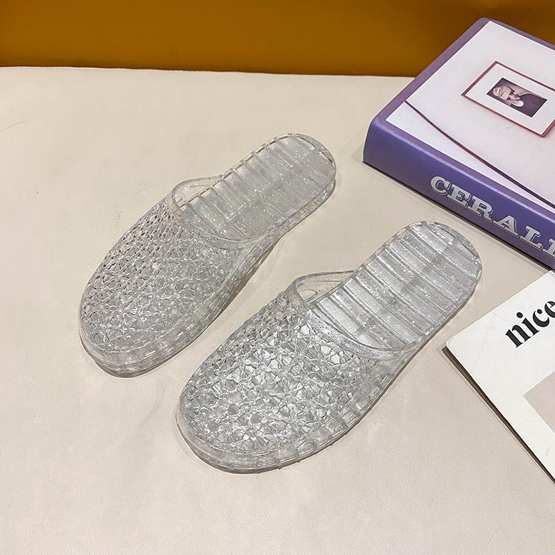 Breathable Cut-Out Platform Mules