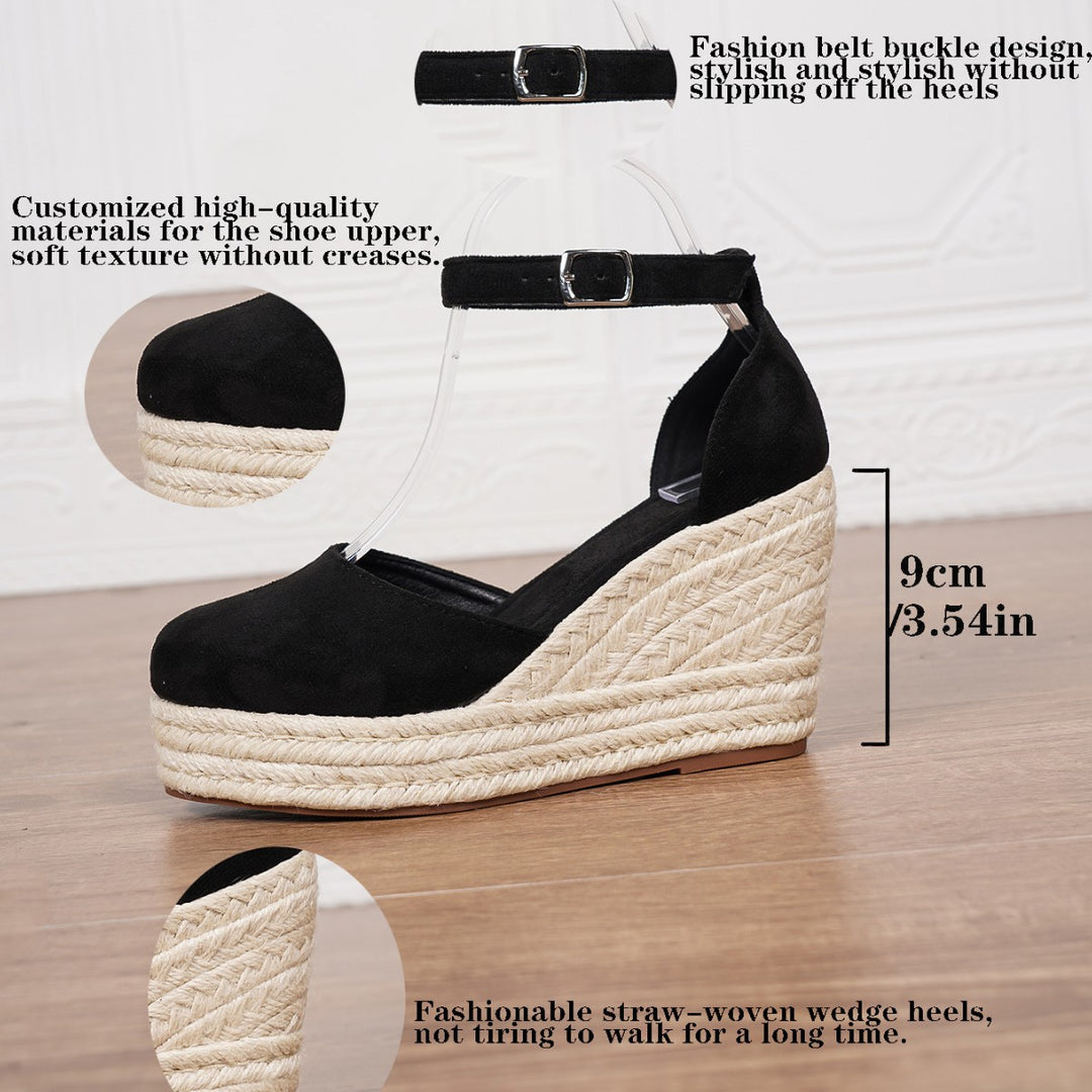 Espadrille Wedge Ankle Strap Sandals