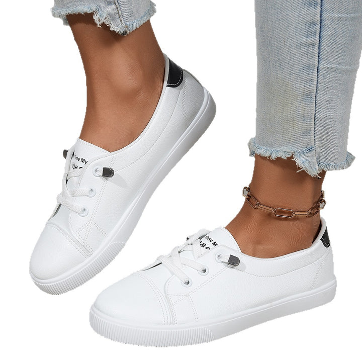 Classic white sneakers