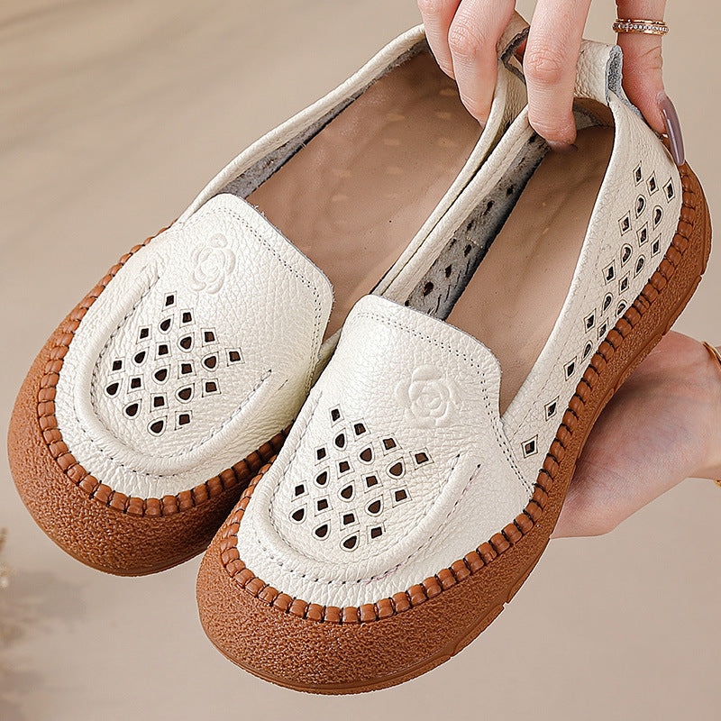 Leather Slip-On Loafers