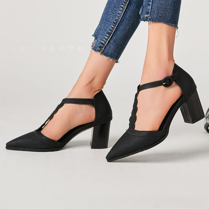 Pointed Toe Block Heels