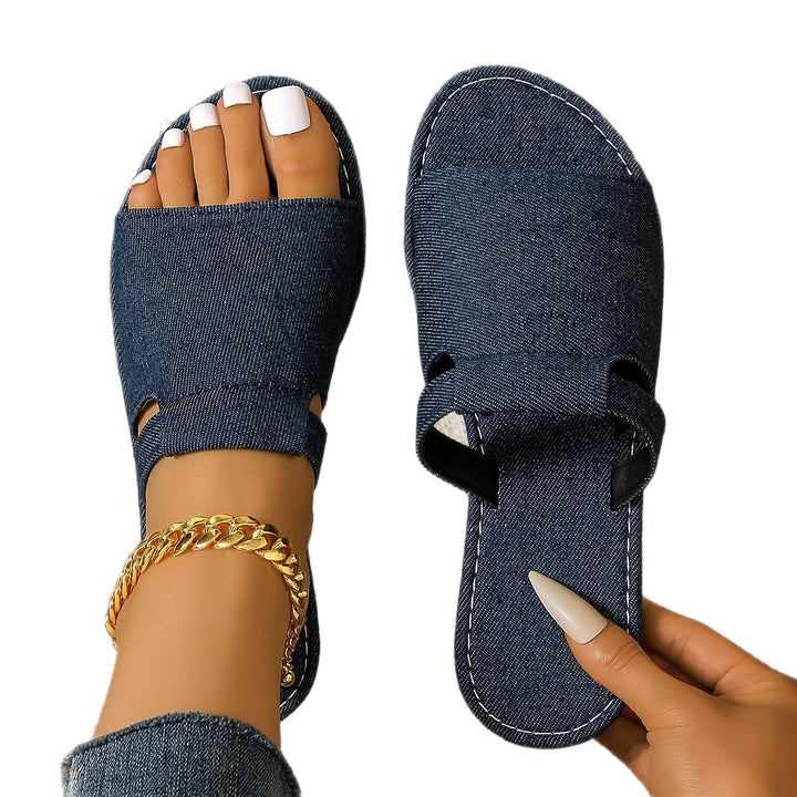 Colorful Strappy Flat Sandals