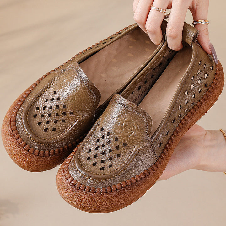 Leather Slip-On Loafers