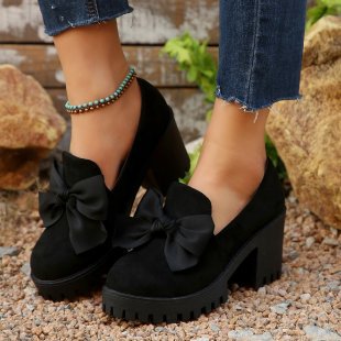 Cute Bow Loafers for Women
