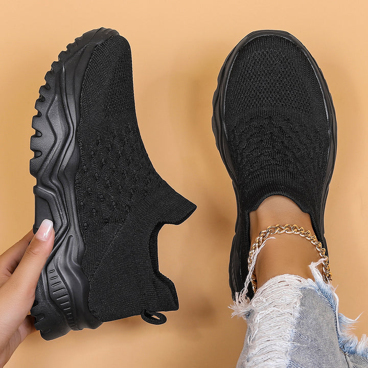 Knit Slip-On Walking Sneakers