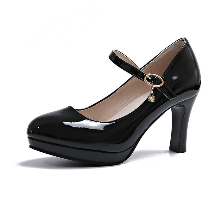 Audrey-Inspired Pointed Toe Mary Jane Pumps