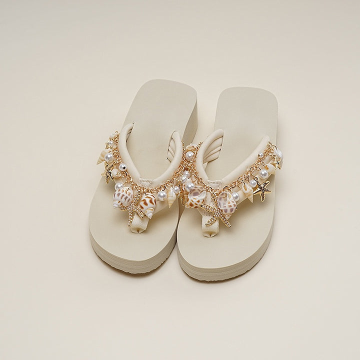 Crystal Platform Flip-Flops