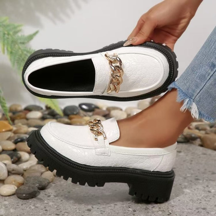Vintage Block Heel Loafers