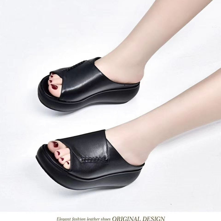 Comfort Platform Slide Sandals