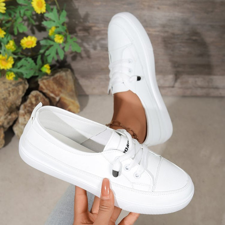 Classic white sneakers