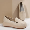 Platform Wedge Slip-On Loafers