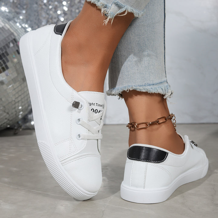 Classic white sneakers