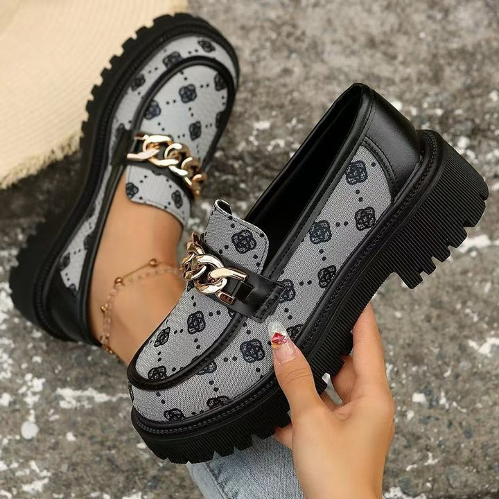Vintage Block Heel Loafers