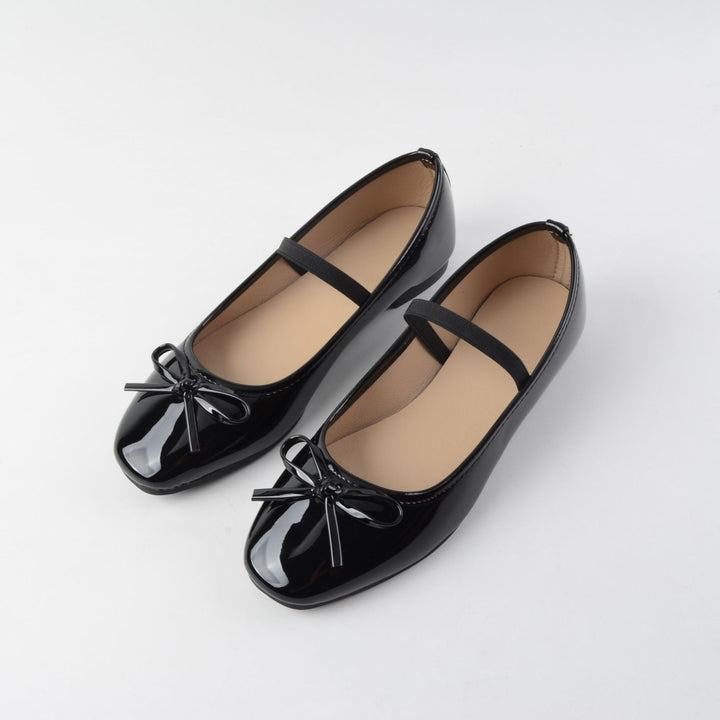 Bow Square-Toe Ballet Flats